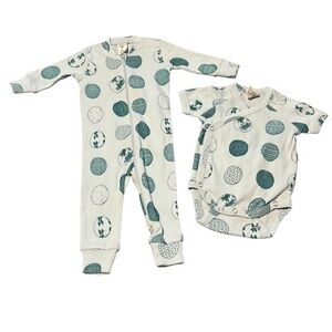 New Kate Quinn Newborn Layette 2 Piece Set Robin’s Egg Blue Jumper Easter NWOT